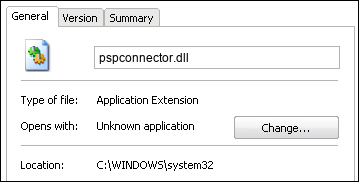 pspconnector.dll properties