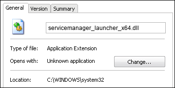 servicemanager_launcher_x64.dll properties